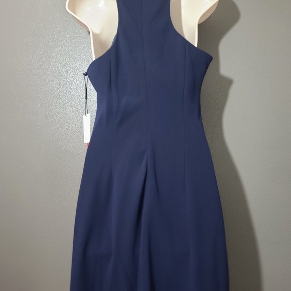NWT Calvin Klein Navy Blue Formal Maxi Dress - Picture 12 of 13